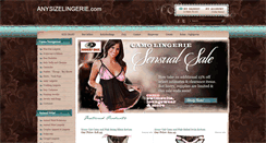 Desktop Screenshot of anysizelingerie.com